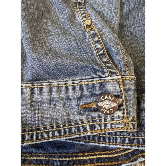 Cabi  Blue Stretch Cotton Blend Denim Jacket Classic Casual Style Size Medium - Picture 8 of 10